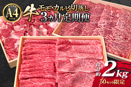 ［50セット限定］こゆ牛バラエティ 3ヵ月定期便（A4等級以上）※2026年1月配送開始【E142-01】
