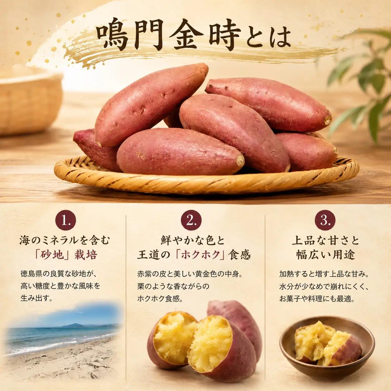 鳴門金時 3kg 【8月中旬発送】 家庭用 S~Mサイズ
