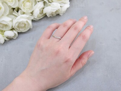 着けて過ごす毎日が楽しくなるプラチナダイヤモンドリング　FRU201L-D7