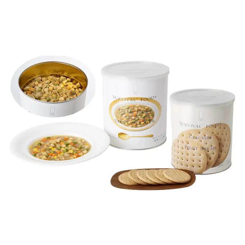 賞味期限 25年 非常食 ギフトボックス 小缶2缶 詰合せ 約5食分 缶切り付 サバイバルフーズ クラッカー 野菜シチュー 美味しい 防災 常温保存 非常用食品 災害食 防災グッズ ギフト フリーズド
