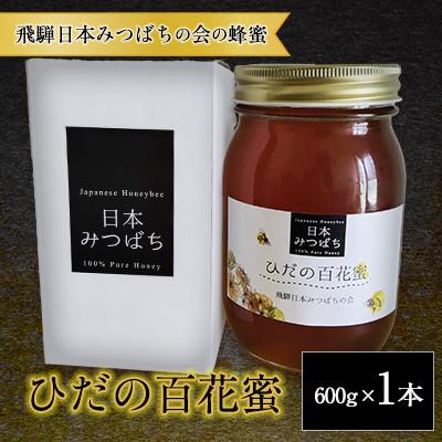 ふるさと納税 飛騨市 飛騨 日本みつばちの会の蜂蜜 <ひだの百花蜜>  600g 1本