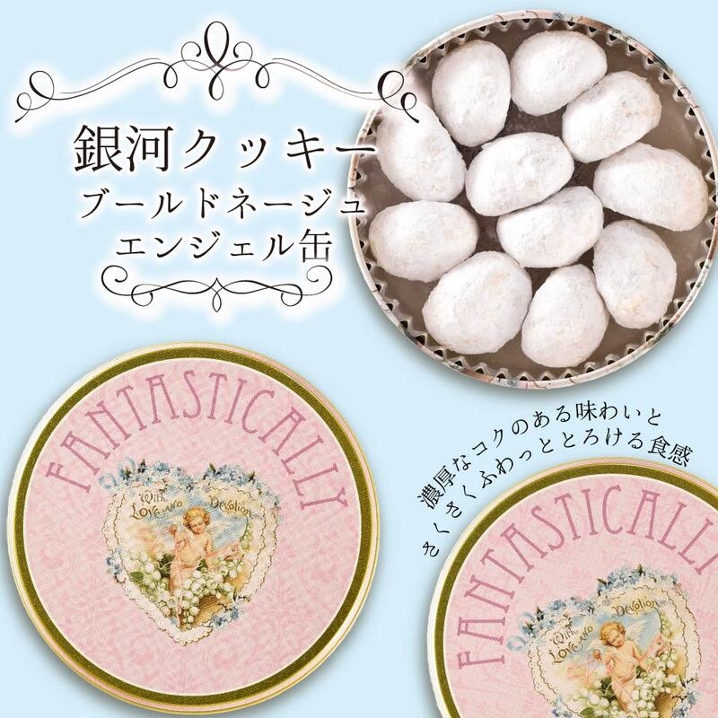 
                  クッキー缶 無添加 スイーツ クッキー 缶 ブールドネージュ エンジェル缶 詰め合わせ 銀河工場 焼き菓子 国産 バター お菓子 手土産 おしゃれ 可愛い ご褒美 贈り物 奈良県 大和郡山市 [№5990-1051]
                