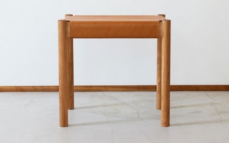 ヌメ革のスツール チェリー 林蔵 wood furniture | 椅子 スツール ヌメ革 椅子 スツール ヌメ革 椅子 スツール ヌメ革 椅子 スツール ヌメ革 椅子 スツール ヌメ革