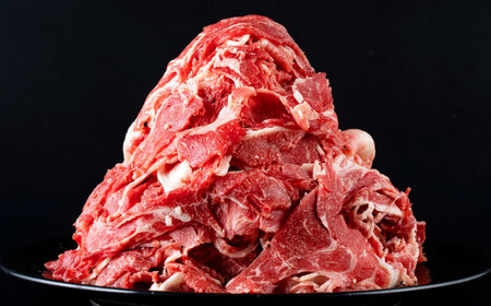 【全6回定期便】あか牛 切り落とし 1kg (500g×2P) 【合同会社　長岡フーズ】[ZFR039]