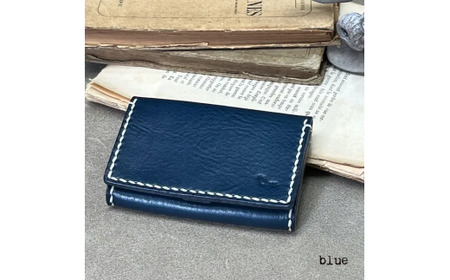 【名刺入れ】card case ブルー 名刺入れ 革