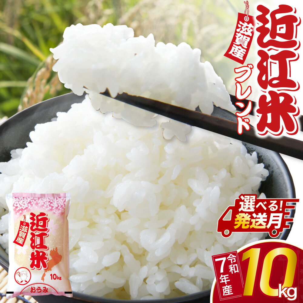 【ふるさと納税】＼選べる配送月／【最短5営業日～出荷】令和7年度産 近江ブレンド米 10kg 中川吉兵衛商店 滋賀県 東近江市 B-B03 米 10kg ブレンド米 白米 精米 お米 こめ 滋賀県産 訳あり 生活応援 複数原料米 配送月選べる