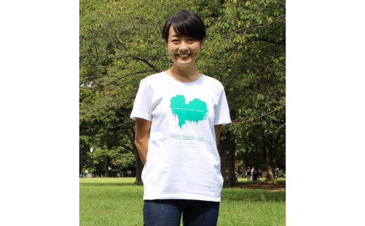 屋久島ウィルソン株ハートTシャツ (白地／女性Mサイズ)