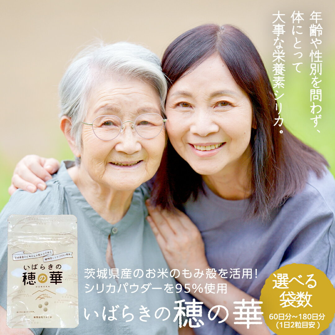 【ふるさと納税】《 選べる 袋数 》『 いばらきの穂の華 』 2袋 3袋 6袋 セット ( 60日分 90日分 180日分 / 1日2粒目安 ) 植物性 シリカ シリカパウダー ケイ素 ミネラル 紅 菊芋 菊芋パウダー 茨城県産 お米 こめ コメ もみ殻 健康補助 栄養 栄養素 携帯 小分け パウチ 小粒