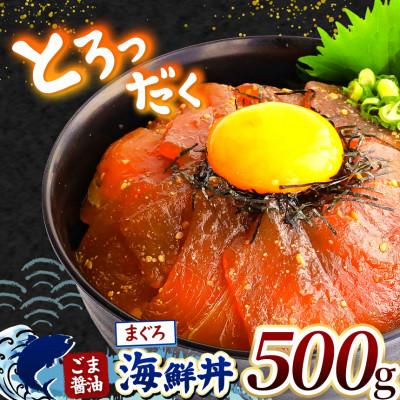 ふるさと納税 和水町 ごま醤油 海鮮丼 まぐろ 約500g(和水町)