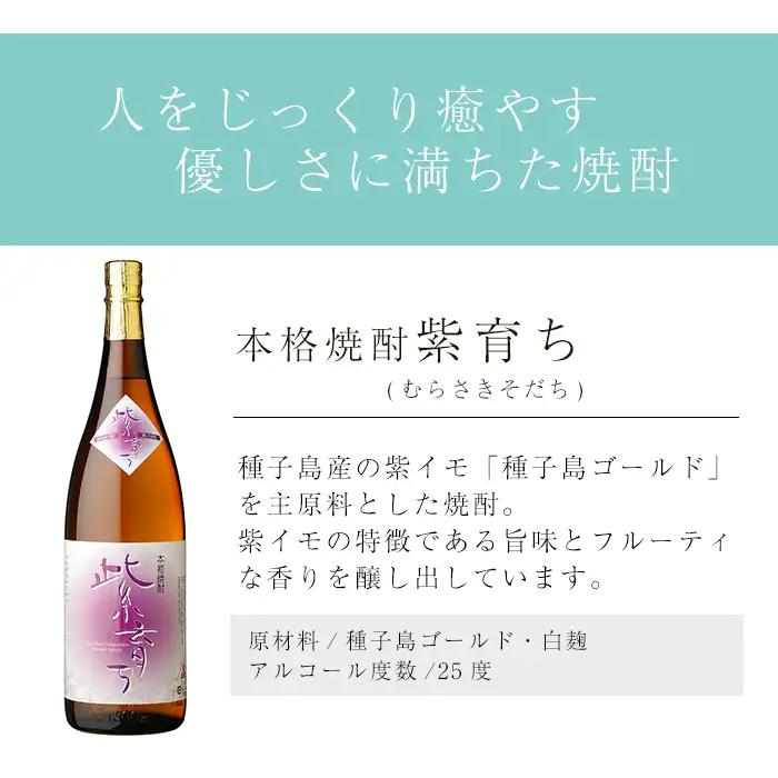 焼酎 セットE「島乃泉・紫育ち」(1.8L×各1本) 鹿児島 種子島 芋 お酒 ギフト 四元酒造 【アイショップ永井店】n023-1