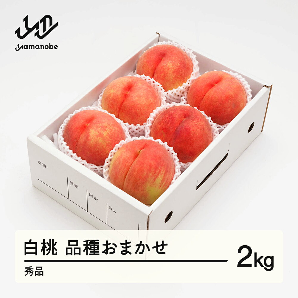 【ふるさと納税】【先行予約】 もも 白桃 秀品 品種おまかせ 化粧箱入り 約2kg 令和8年産 2026年産 山形県産 果物 送料無料 ns-mohtx2 ※沖縄・離島への配送不可