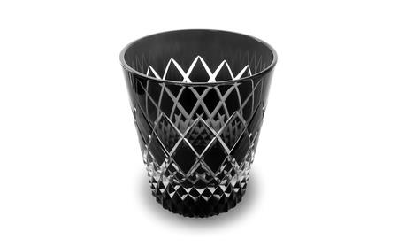 浅草切子 KANA KURITA「モノクロオールド ―矢来霰―」木箱入り