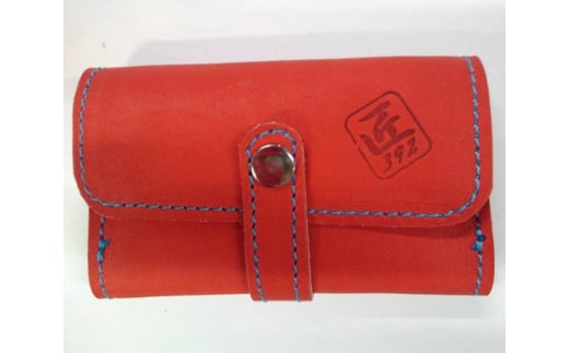 野球グローブの革製！カードケース（名刺入れ）RS ／ レザー 手作り 大阪府 特産品 No.072