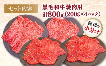 【BBQなどにピッタリ！】 西海市産 黒毛和牛 焼肉用 2種盛り約800g（約200g×4パック） ＜ミクリヤ畜産＞ [CFD022]  長崎 西海 黒毛和牛 和牛 焼肉 BBQ 焼肉 贈答 ギフト 