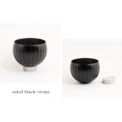 ふるさと納税 京都府 【手作り漆器】sukuf black(ペア)漆器×金属　湯呑・ぐいのみ・小鉢に/天然木・本漆 |  | 02