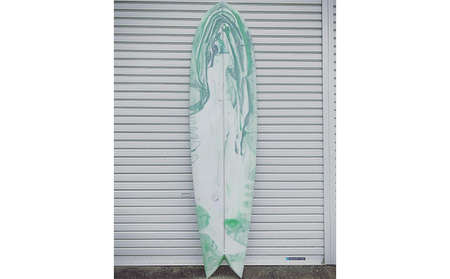 サーフボード Kei okuda shape fishimmons 7'4 サーフィン ボード マリンスポーツ スポーツ スポーツ用品