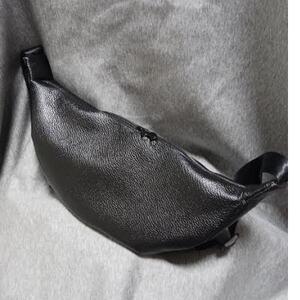 カジュアル本革シュリンクショルダー　黒【1702318】