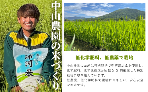 【令和5年産　新米受付開始！】北海道浦河町の特別栽培米「おぼろづき」玄米(10kg×1袋)[37-1146]_イメージ2