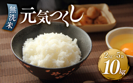 元気つくし無洗米2kg×5袋 令和7年産｜新米 元気つくし