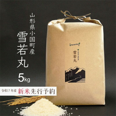 【ふるさと納税】新米先行予約 雪若丸 精米 5kg 令和7年産 山形県小国町産【1519083】