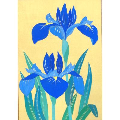 ふるさと納税 宇治市 日本画をたのしもう　かきつばた編　筆なし |  | 01