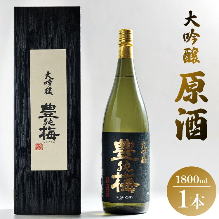 【ふるさと納税】華やかな香りの大吟醸原酒（ギフト用）1800ml×1本 - 日本酒 お酒 さけ 豊能梅 とよのうめ 送料無料 アルコール のし 贈り物 晩酌 高知県 香南市【常温】