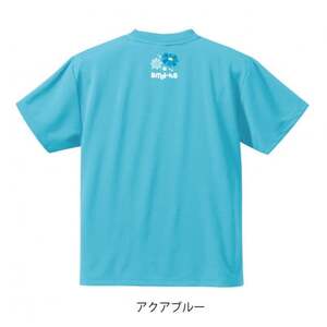 JTTA公認　卓球ユニフォーム【男女兼用(ドライ):Lサイズ】ネバーバックダウンA　アクアブルー【1658701】