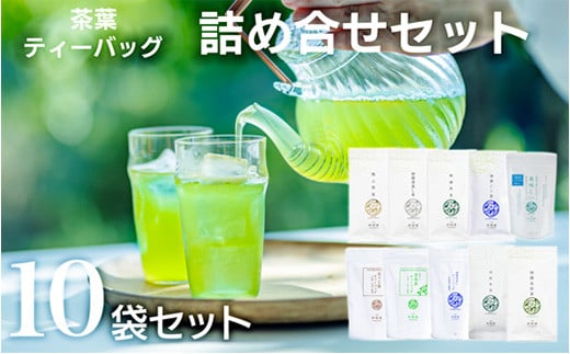 
            宮崎日本茶専門店 日本茶詰合せ10袋セット お茶 緑茶 ギフト お取り寄せ【E233-2509】
          