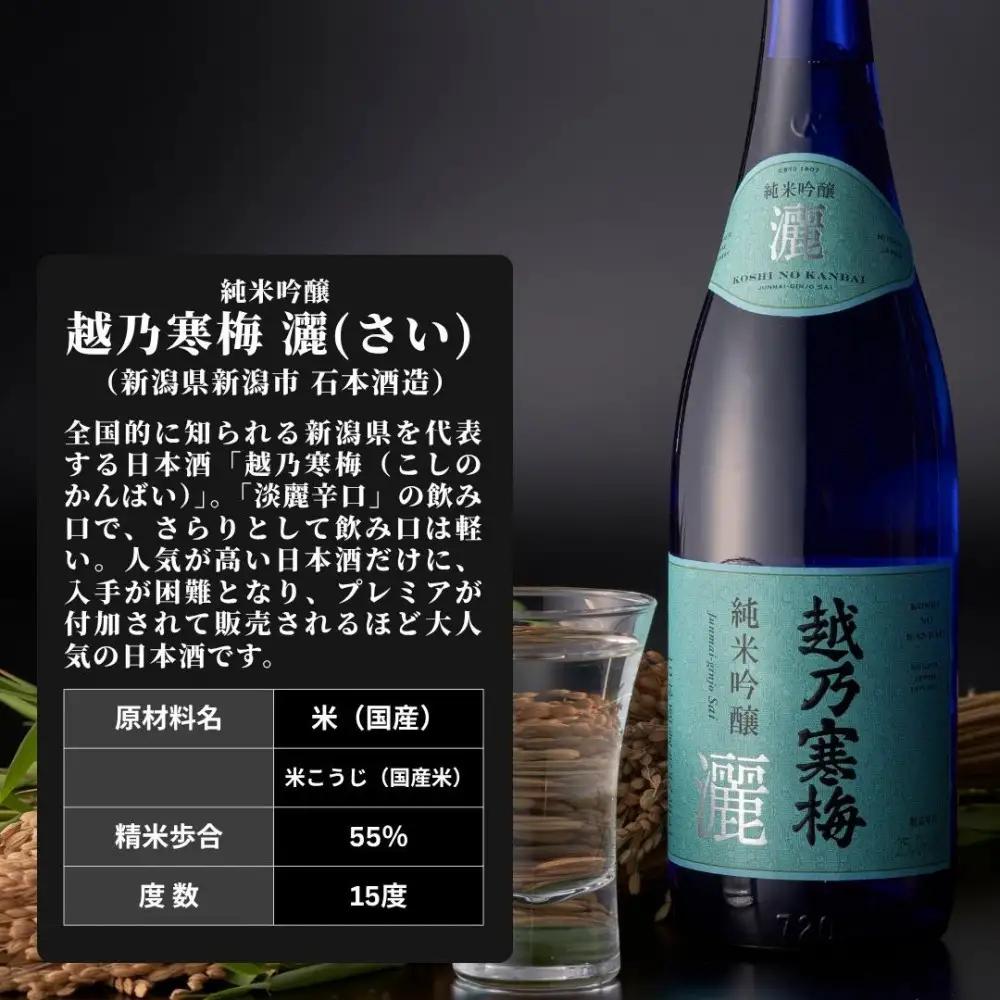 【新潟銘酒堪能セット（化粧箱有）】久保田 純米大吟醸・越乃寒梅 灑 (720ml)