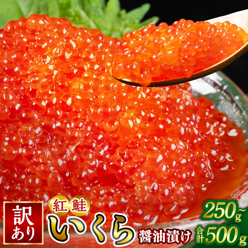 【ふるさと納税】紅鮭いくら醤油漬け 250g / 500g 【選べる 発送月 / 容量】 訳あり 規格外 冷凍 年末年始 いくら 醤油漬け 海鮮 イクラ 鮭いくら 醤油イクラ ご飯のお供 ご飯 紅鮭 鮭 さけ シャケ いくら丼 手巻き寿司 訳アリ グルメ 北海道 釧路市 送料無料 F5F-0115var