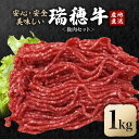 【ふるさと納税】瑞穂牛挽肉セット 約1Kg 1000g 牛肉 瑞穂牛 ひき肉 ブランド牛 茨城県 ミンチ 冷凍配送 200g×5袋パック 小分け 牛ミンチ 和牛 お肉 肉 おにく にく 国産牛 挽き肉 挽肉 お取り寄せ グルメ ハンバーグ キーマカレー 特産品 冷凍 送料無料