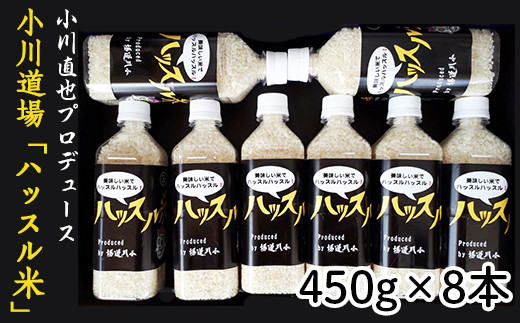 176【令和7年産】小川直也プロデュース ハッスル米 3.6kg(450ｇ×8本)【野口ライス】