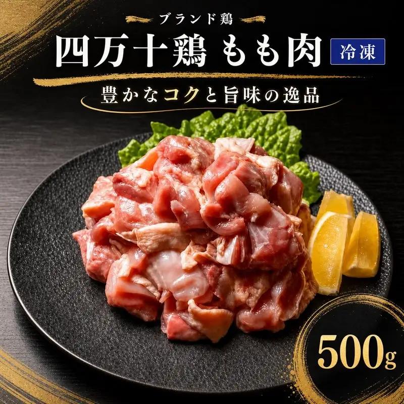 鶏もも肉 500g (500g×1袋) 冷凍 四万十鶏［1785］