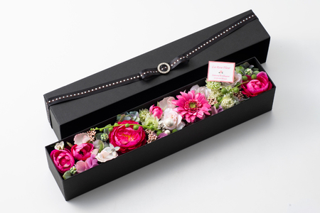 フラワーアレンジメント アーティフィシャルフラワー ギフト BOX