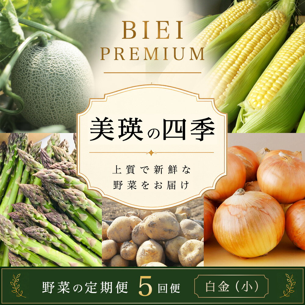 【先行予約】令和9年産【ふるさと納税】野菜 定期便 5回便 美瑛の四季～白金～ アスパラ メロン とうもろこし じゃがいも 玉ねぎ | アスパラガス とうもろこし めろん 食べ比べ セット 玉ねぎ 人気 おすすめ 芋 イモ じゃがいも ジャガイモ 野菜