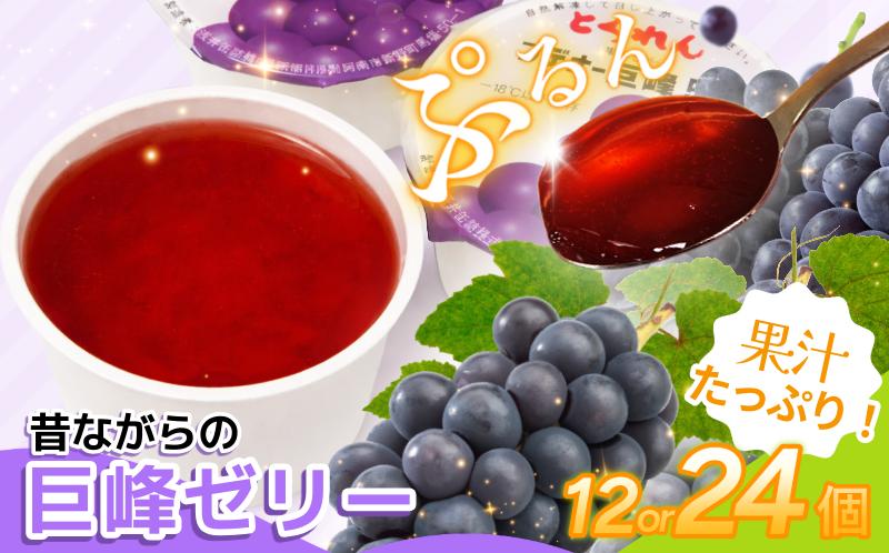 
                  ゼリー 巨峰 12個 24個 入り プデナー ゼリー フルーツ とくれん フルーツゼリー 給食 冷凍 徳島 スイーツ お取り寄せ シャーベット 懐かしい ぶどう グレープ
                