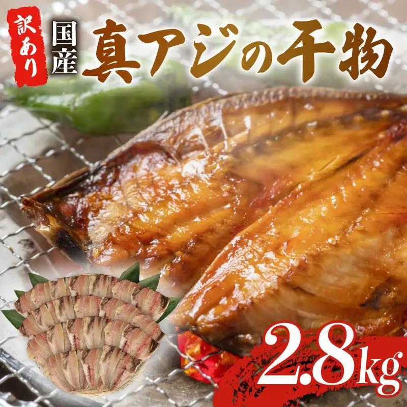 訳あり アジ 干物 約2.8kg 国産 真アジ 鯵 沼津 アジ