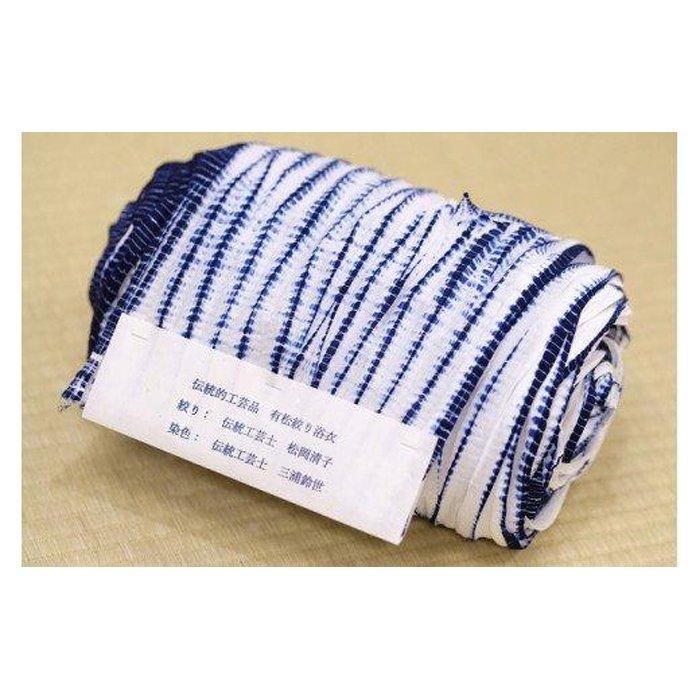 【ふるさと納税】【藍染が風にゆれる日本遺産のまち有松寄附金専用】浴衣（蜘蛛入り柳絞り） | 愛知県 名古屋市 愛知 名古屋 楽天ふるさと 納税 支援品 返礼品 支援 返礼 お礼の品 浴衣 ゆかた おしゃれ 和装 和服 ファッション オシャレ お土産 土産 おみやげ 絞り