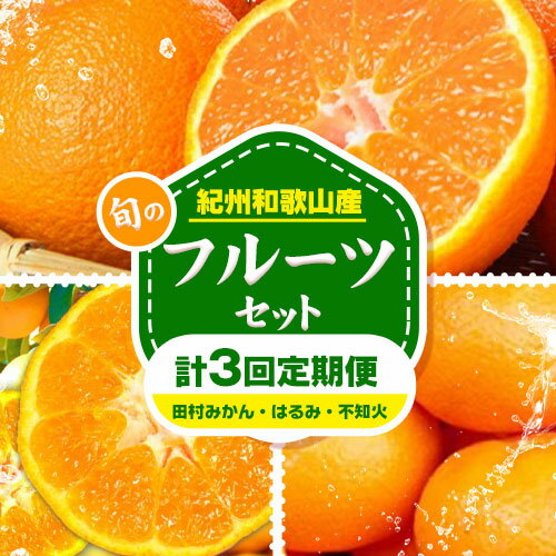 【ふるさと納税】【定期】紀州和歌山産 旬のフルーツセット(田村みかん はるみ 不知火) 約15kg 株式会社魚鶴商店《12月上旬-4月上旬頃出荷》和歌山県 日高町 不知火 はるみ みかん フルーツ