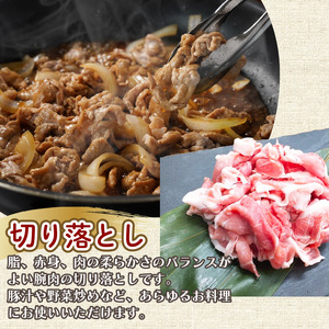 国産 豚肉 小間切れ  800g 切り落とし こまぎれ