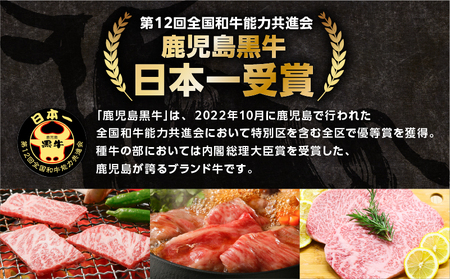 「 JAのお肉屋さん 」 A5 等級 ！ 鹿児島黒牛 焼肉 セット（計900g）　K234-001 肉 牛 牛肉 国産 黒毛和牛 黒牛 BBQ バーベキュー バラ カルビ 食べ比べ JA食肉かごしま 