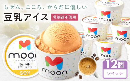 豆乳アイス ソイラテ味 12個 滋賀県長浜市/ムーンフードジャパン[AQBB036]