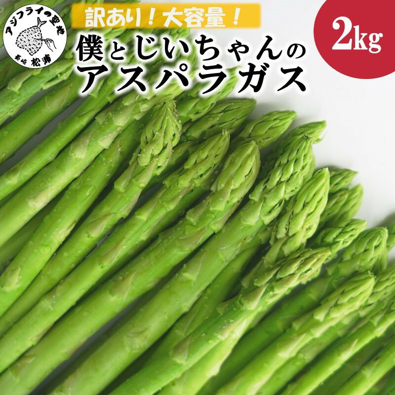 【ふるさと納税】＼お中元熨斗対応／訳ありご家庭用に大活躍！僕とじいちゃんのアスパラガス2kg【B0-225】野菜 アスパラガス グリーンアスパラ 朝採れ 新鮮 訳あり 大容量 家庭用 九州 松浦市