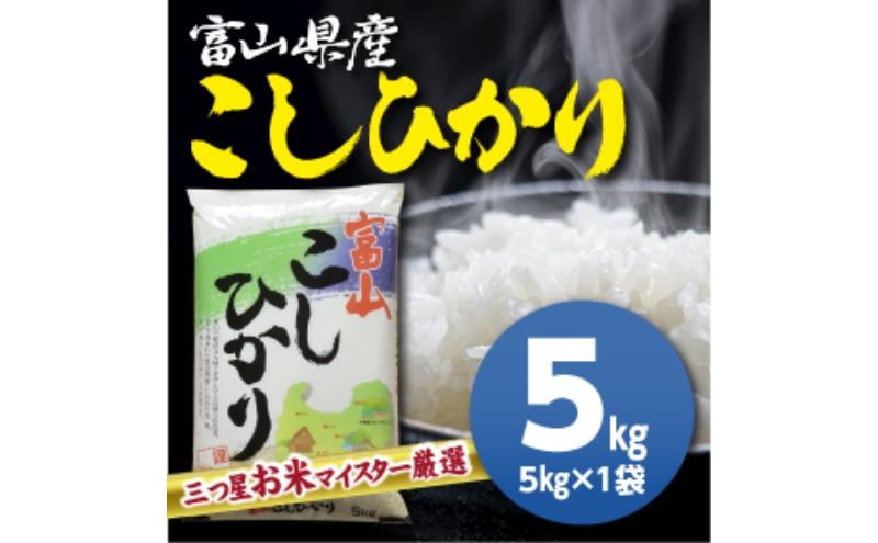 
富山県産コシヒカリ 5kg 高岡市 米 精米 [№5616-1613]
