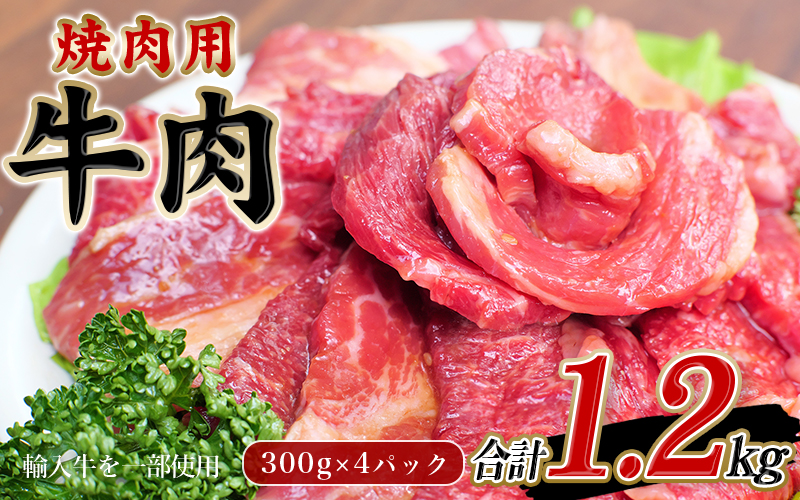 牛タレ仕込味付焼肉 300g×4パック 合計1.2kg【冷凍】 / 肉 牛肉 牛 小分け 味 焼き肉 焼肉 【tnk204A】