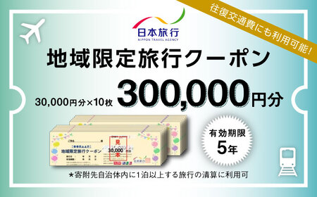 福岡県糸島市 日本旅行 地域限定旅行クーポン300,000円分 [AOO006]