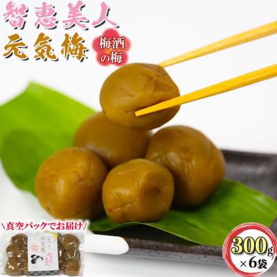 ふるさと納税 杵築市 智恵美人 元気梅 (梅酒の梅) 300g×6袋セット