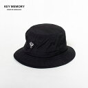 【ふるさと納税】ナイロンバケットハット BLACK 【KEYMEMORY】 | ふるさと 納税 楽天ふるさと 神奈川県 神奈川 鎌倉市 鎌倉 支援品 支援 返礼品 返礼 バケットハット 帽子 ぼうし メンズ レディース ハット ナイロン おしゃれ オシャレ サファリハット 男女兼用 お礼の品