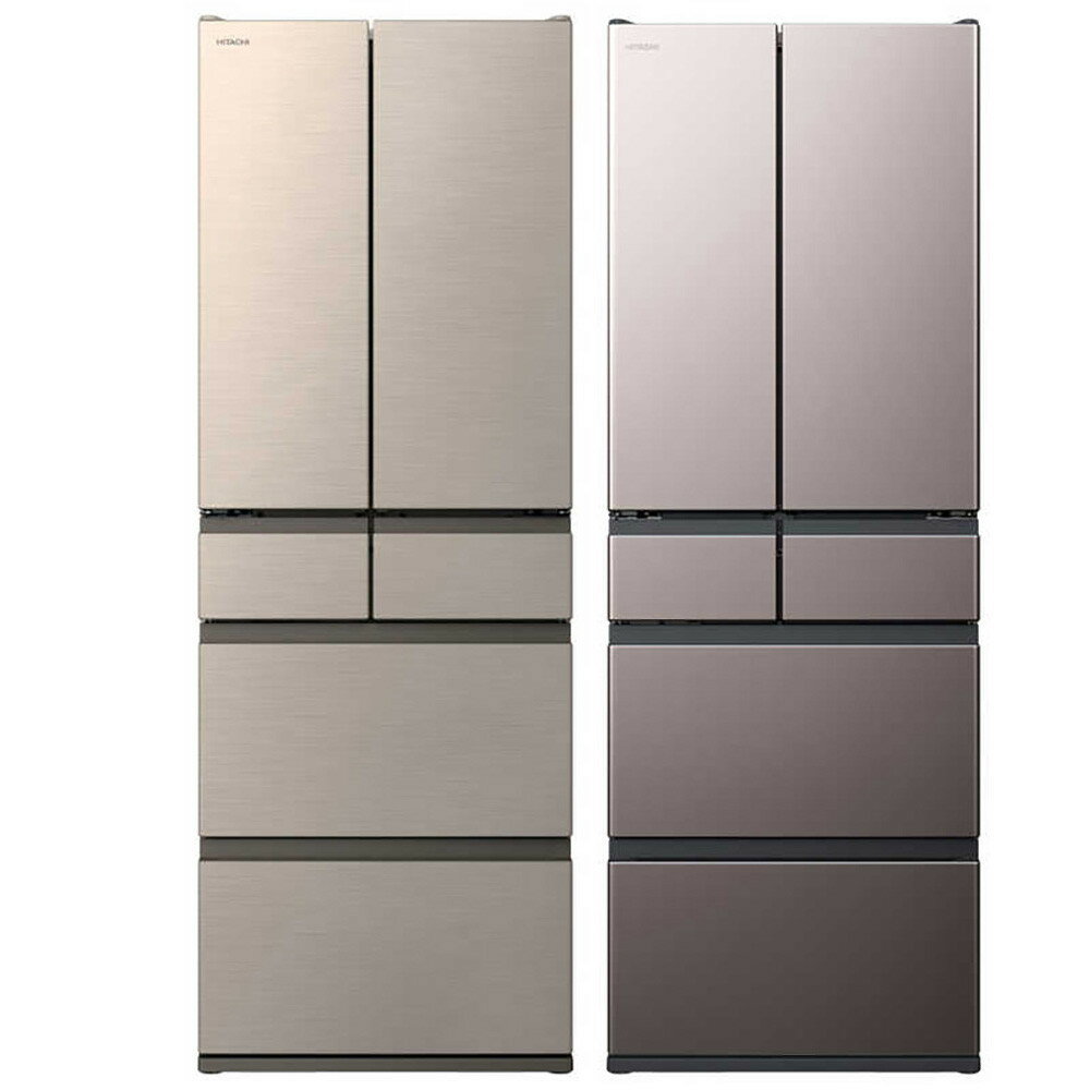 【ふるさと納税】日立 冷蔵庫【標準設置費込み】 HWCタイプ 6ドア フレンチドア(観音開き) 540L『2026年度モデル』R-HWC54Y【全2色】（色をお選びください）【生活家電 日用品 人気 おすすめ 】 | HITACHI　キッチン家電　日用品 電化製品 家電 家電製品