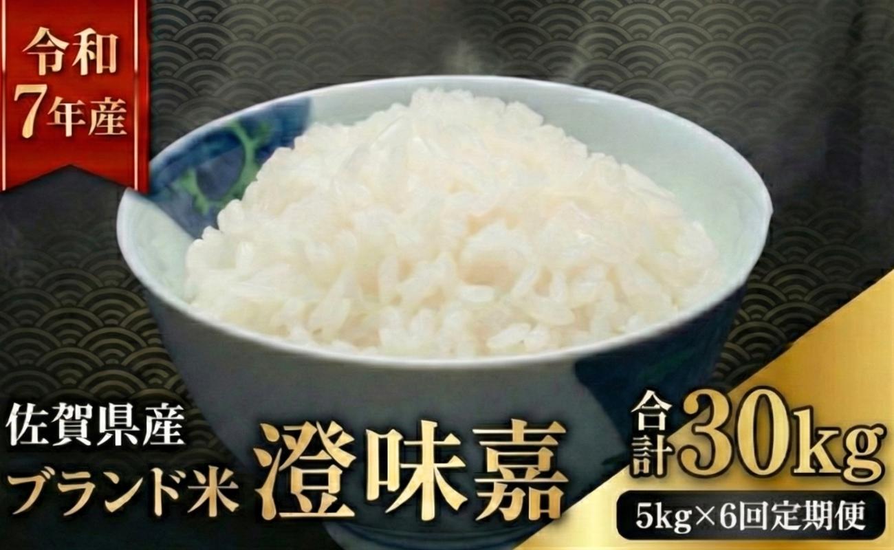 
            【定期便】令和7年産米 澄味嘉 5kg 6回定期便 佐賀県産 お米 夢しずく
          